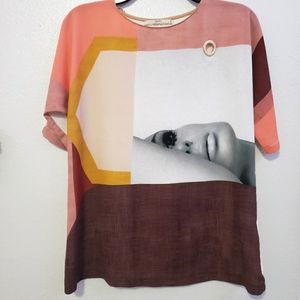 Zara Mid-century Modern Tee, Medium